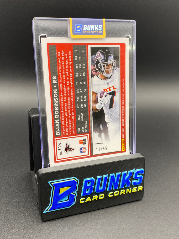 2025 Bijan Robinson 11/55 Donruss Optic Blue & Red