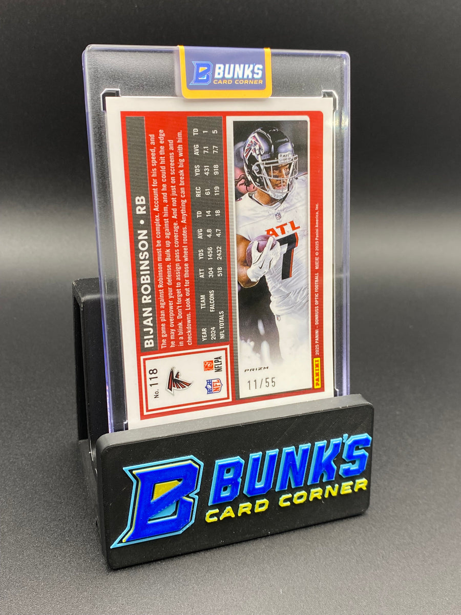 2025 Bijan Robinson 11/55 Donruss Optic Blue & Red