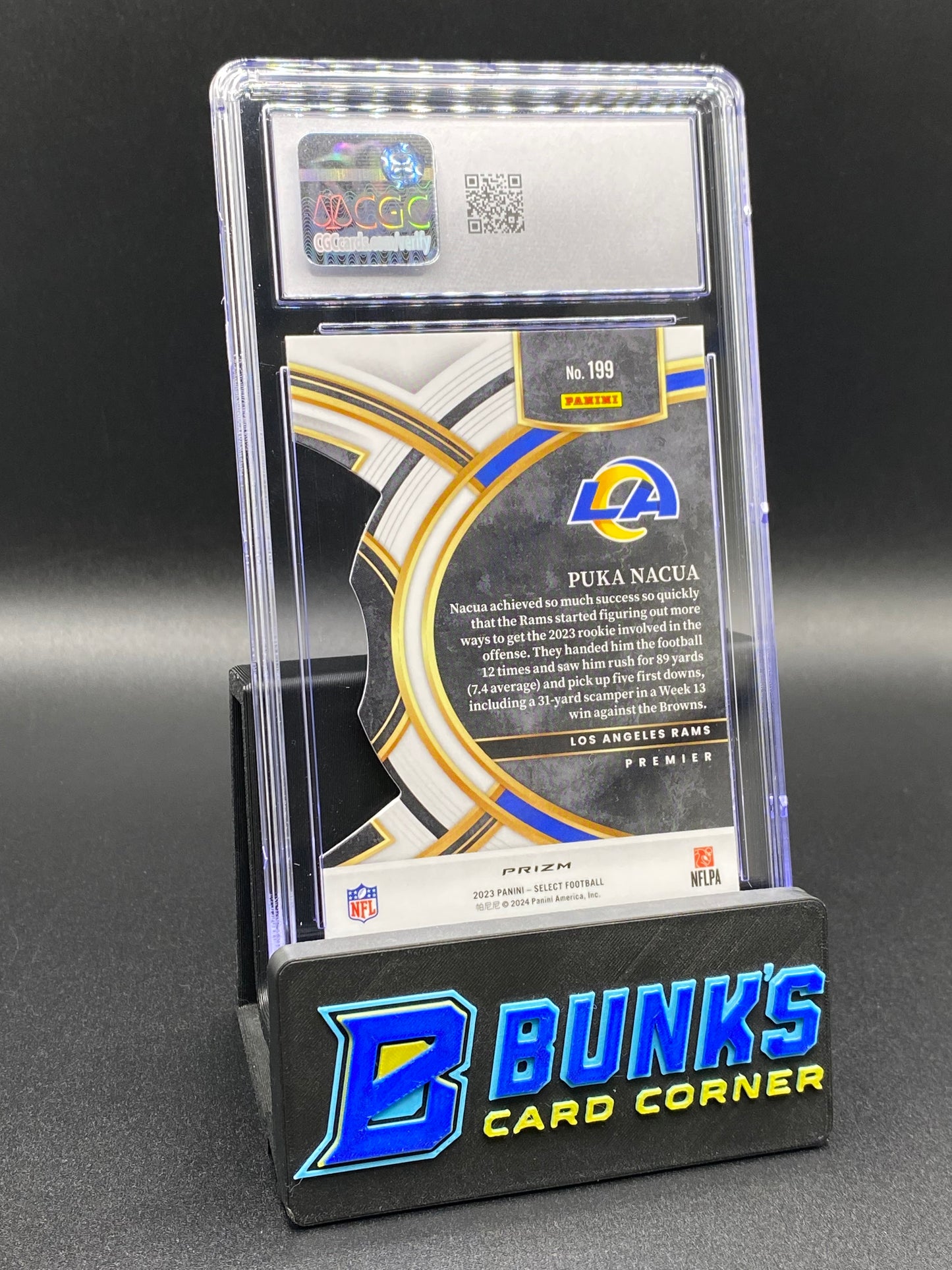 2023 Puka Nacua Silver Die-Cut Rc CGC 10