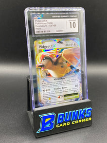Pidgeot ex Evolutions CGC 10
