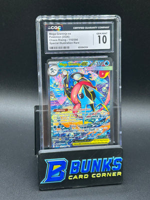 Mega Greninja ex SIR Chaos Rising CGC 10