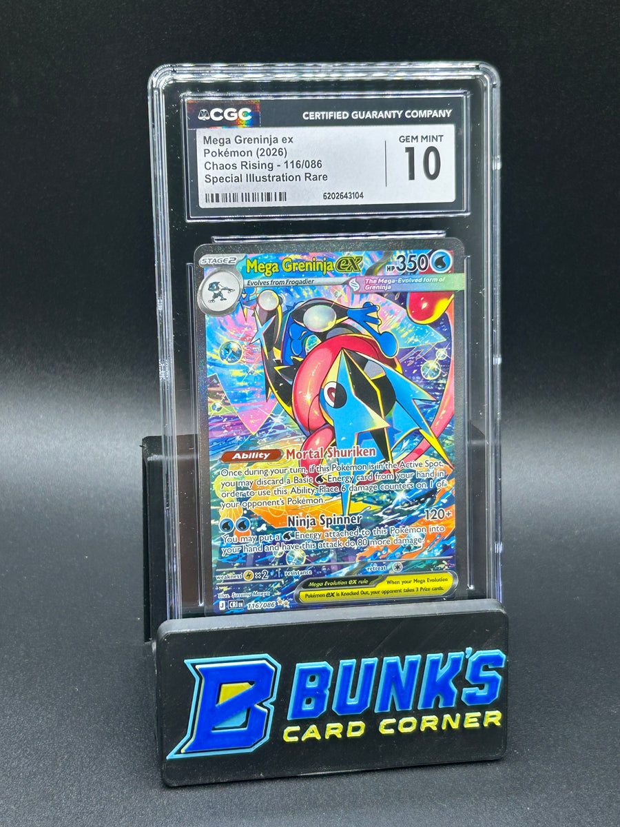 Mega Greninja ex SIR Chaos Rising CGC 10
