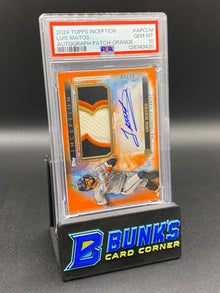 2024 Luis Matos Auto Patch Orange 2/10 Rc PSA 10