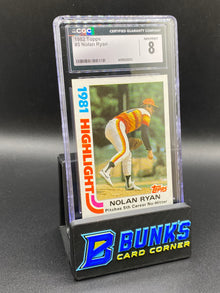 1982 Nolan Ryan CGC 8 HOF