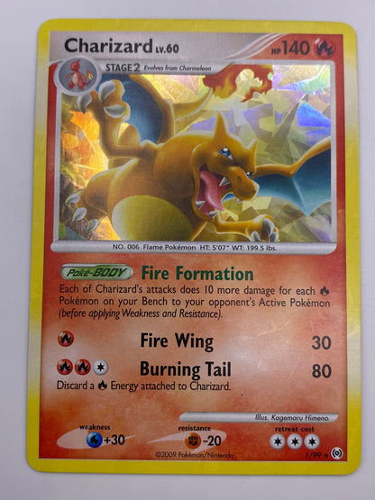 Charizard Holo Cracked Ice Arceus NM-LP