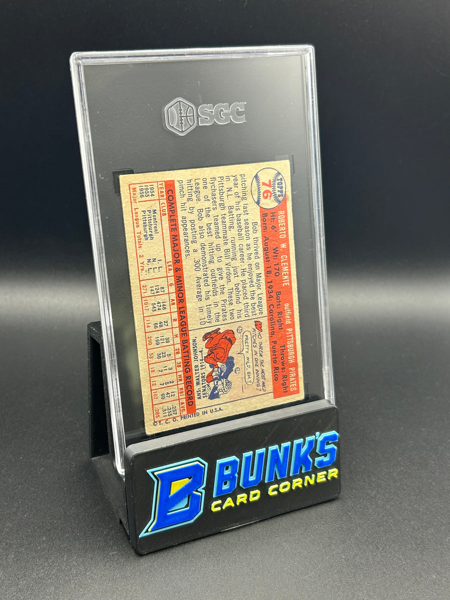 1957 Bob Clemente Topps SGC 2