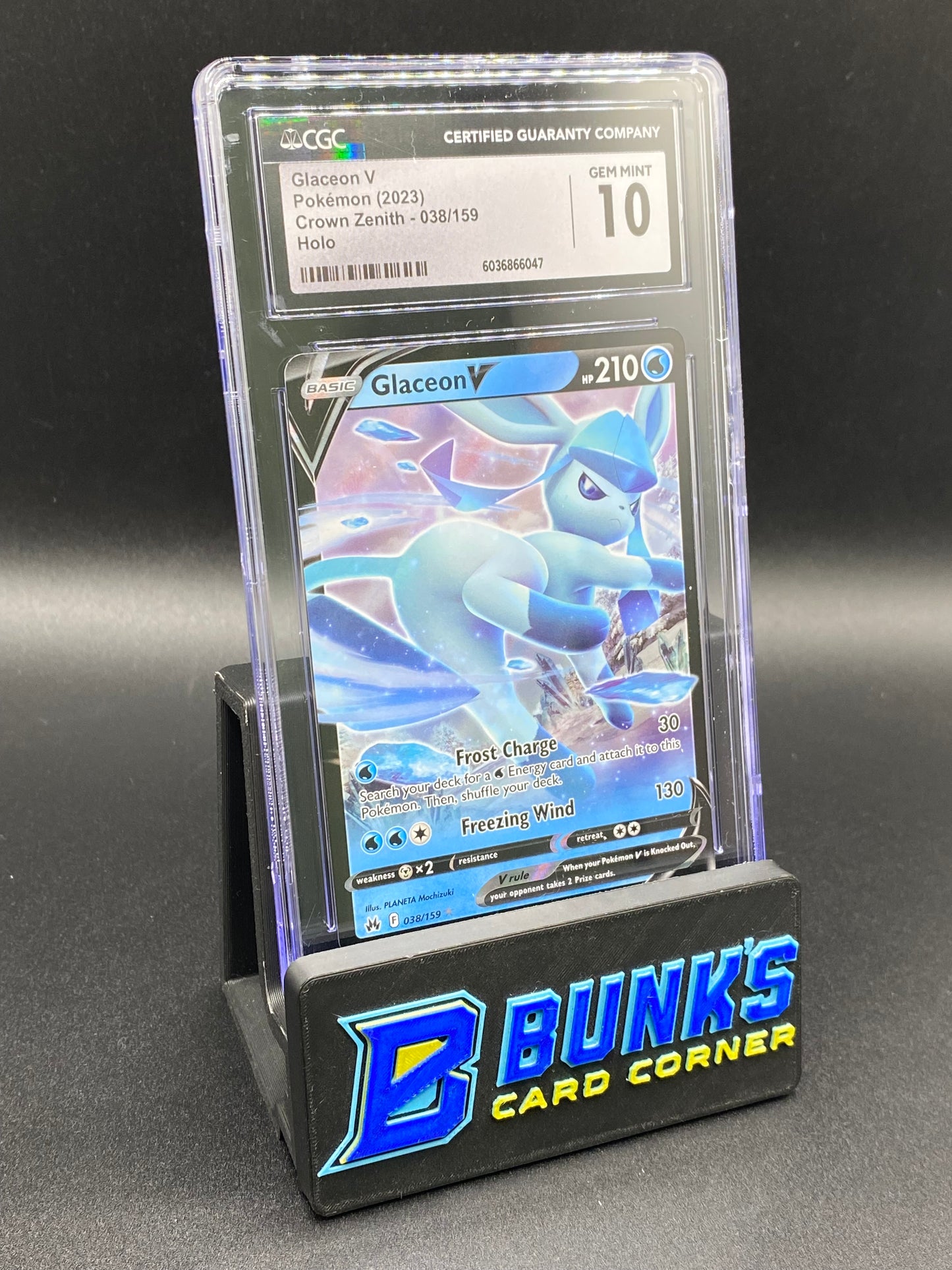 Glaceon V Crown Zenith CGC 10