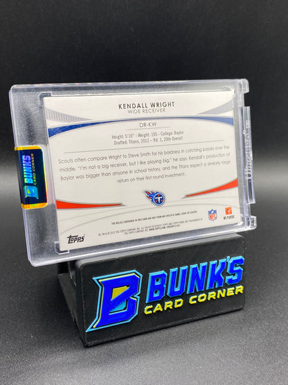 2012 Kendall Wright Topps Prime Patches 4/10 Rc