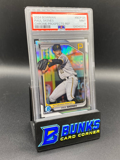 2024 Paul Skenes Chrome Prospects Ref 377/499 PSA 9