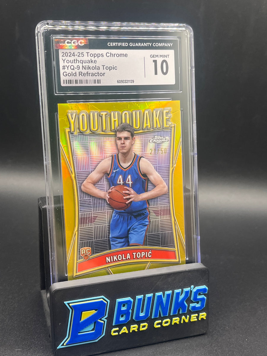 2024-25 Nikola Topic Gold Refractor Youthquake CGC 10 21/50 RC
