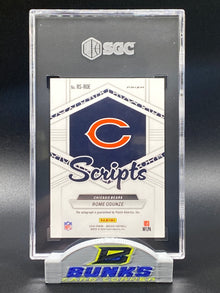 2024 Rome Odunze AUTOGRAPHED Blue No Huddle Prizm