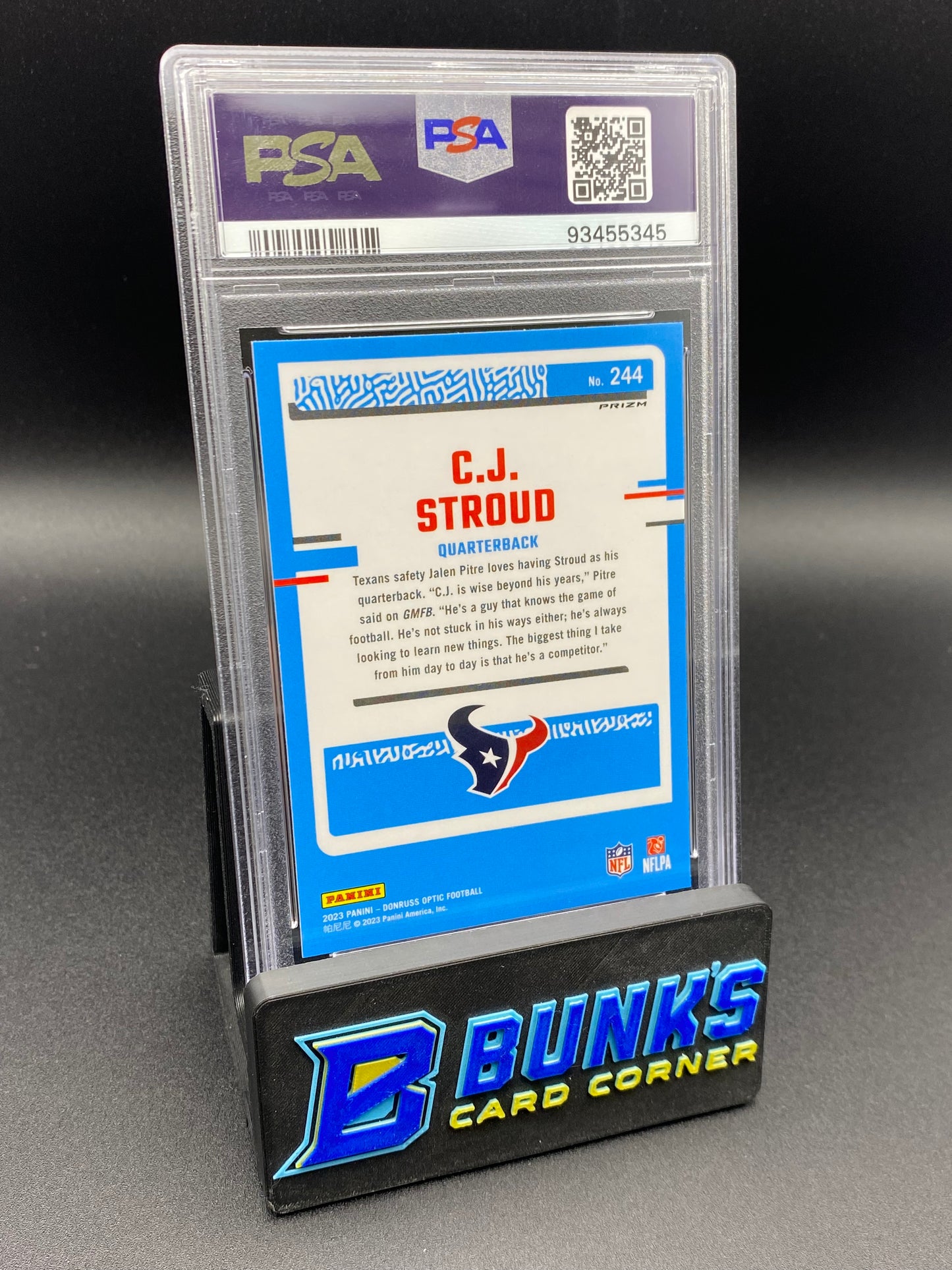 2023 CJ Stroud Holo Rc PSA 10