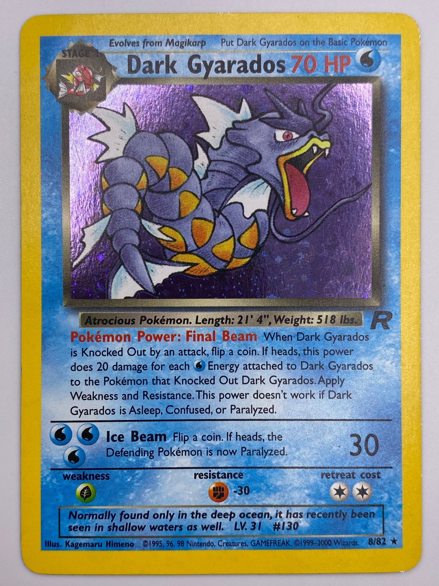 Dark Gyarados Holo Rocket MP