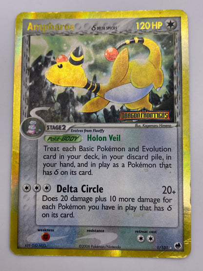 Ampharos Reverse Holo Dragon Frontiers HP