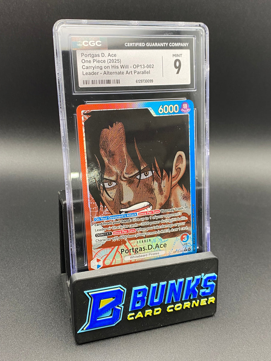 Portgas D. Ace Leader Alt Art Parallel OP13 CGC 9