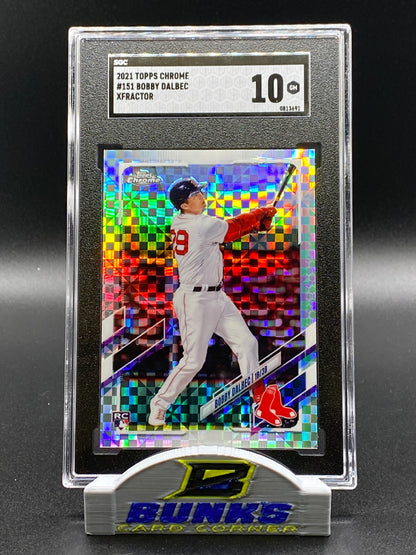 2021 Bobby Dalbec Rookie Card XFractor SGC 10 (Box 14)