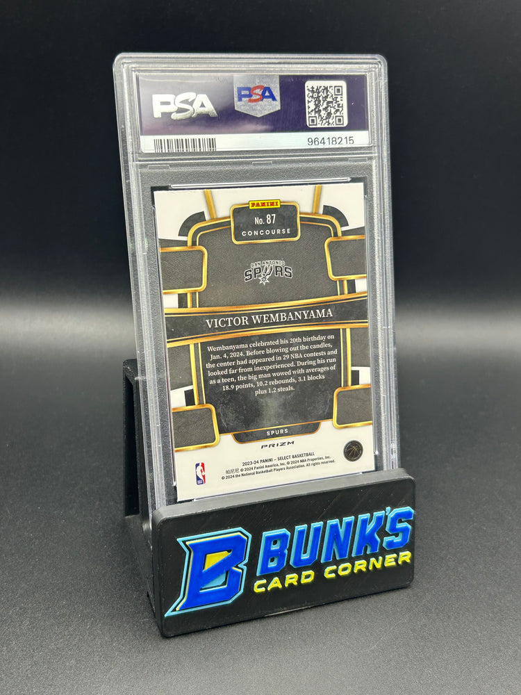 2023 Victor Wembanyama Select Blue Cracked Ice Rc PSA 8