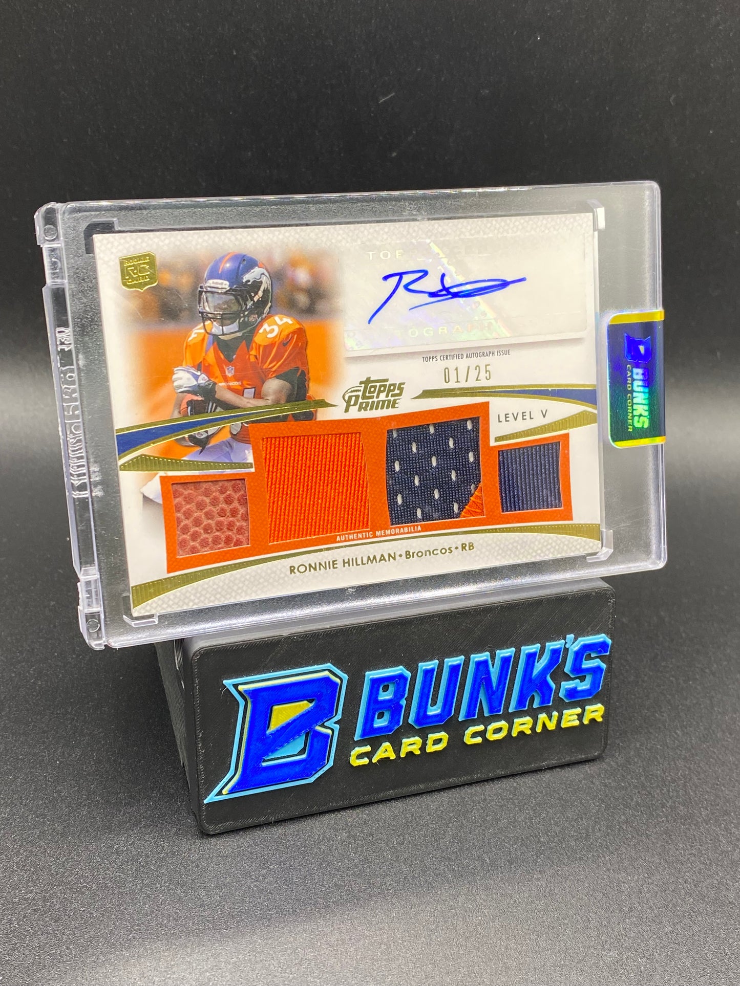 Ronnie Hillman Topps Prime Patches 1/25 Auto