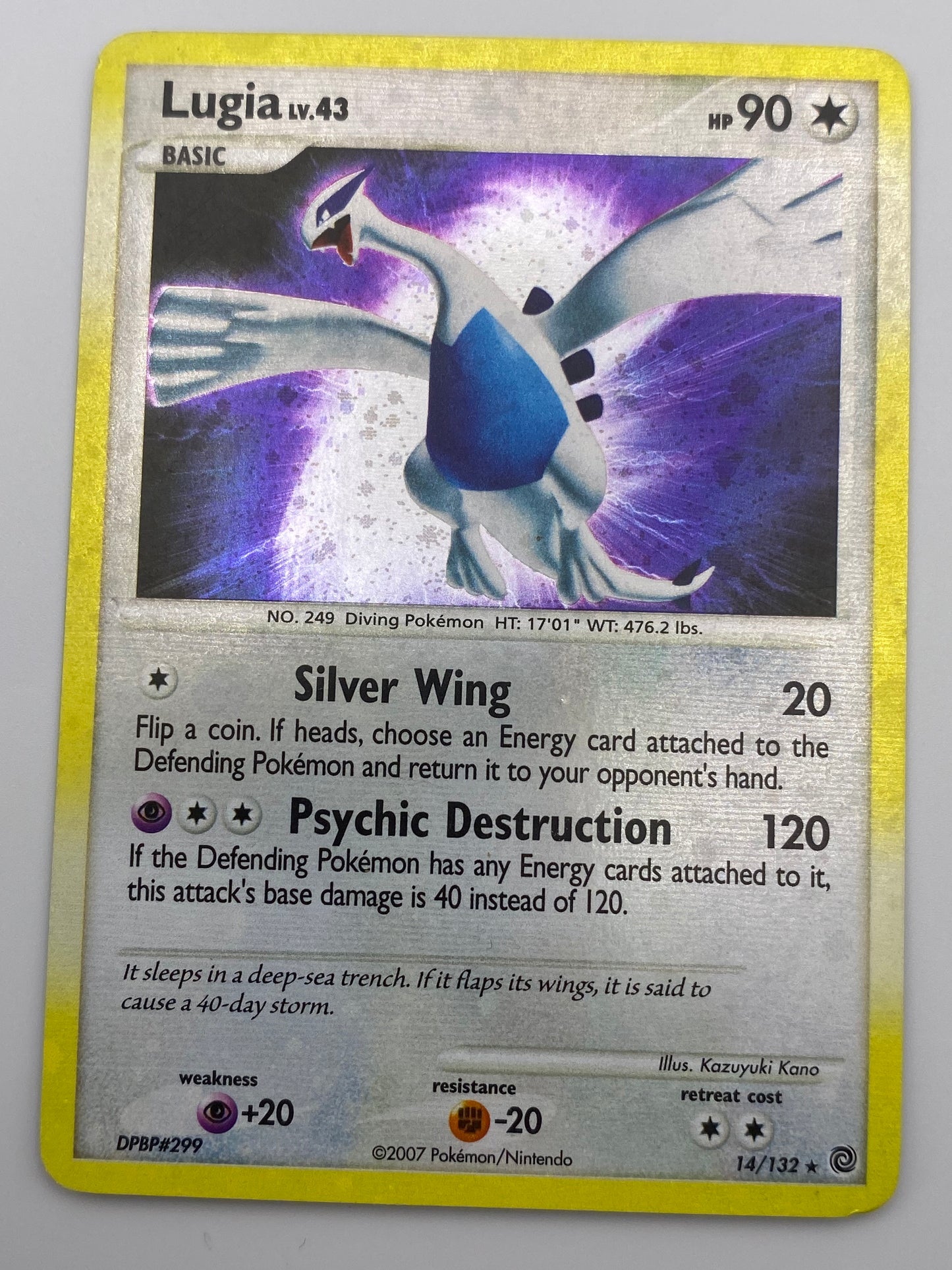 Lugia Holo (Holo Bleed) Secret Wonders LP