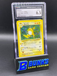 Raichu Holo Base Set CGC 6.5