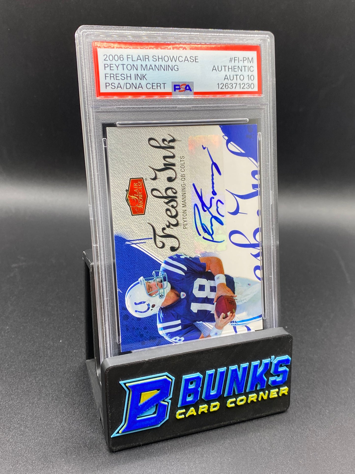 2006 Peyton Manning Fresh Ink PSA Auto 10