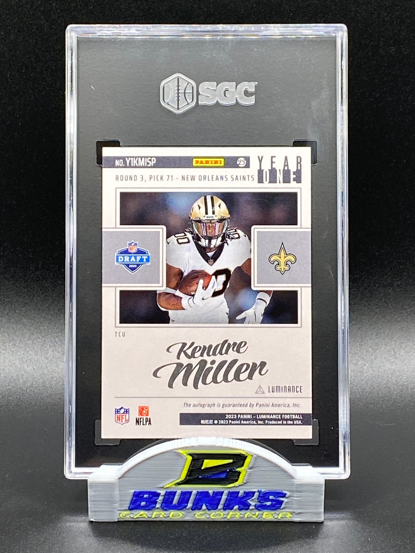 2023 Kendre Miller AUTOGRAPHED Rookie Card (Box B4)