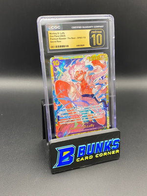 Monkey D. Luffy Secret Rare OP15-119 CGC PRISTINE 10