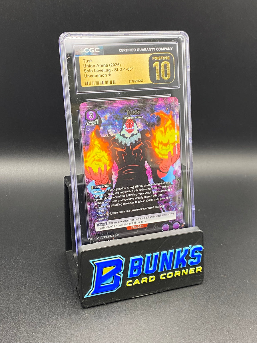 Tusk Solo Leveling Uncommon Star CGC PRISTINE 10