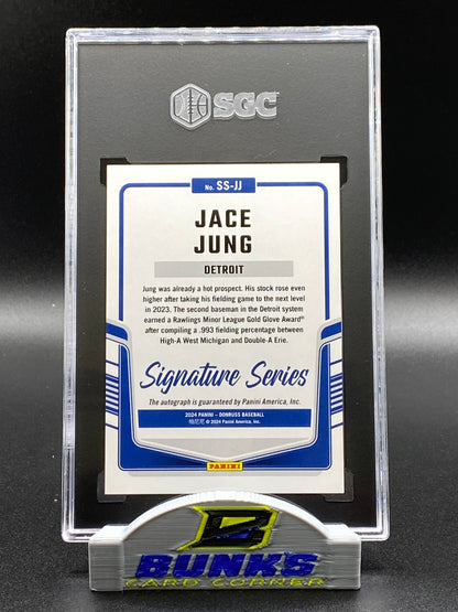 2024 Jace Jung AUTOGRAPHED Laser SGC 10|9.5 (Box 14)