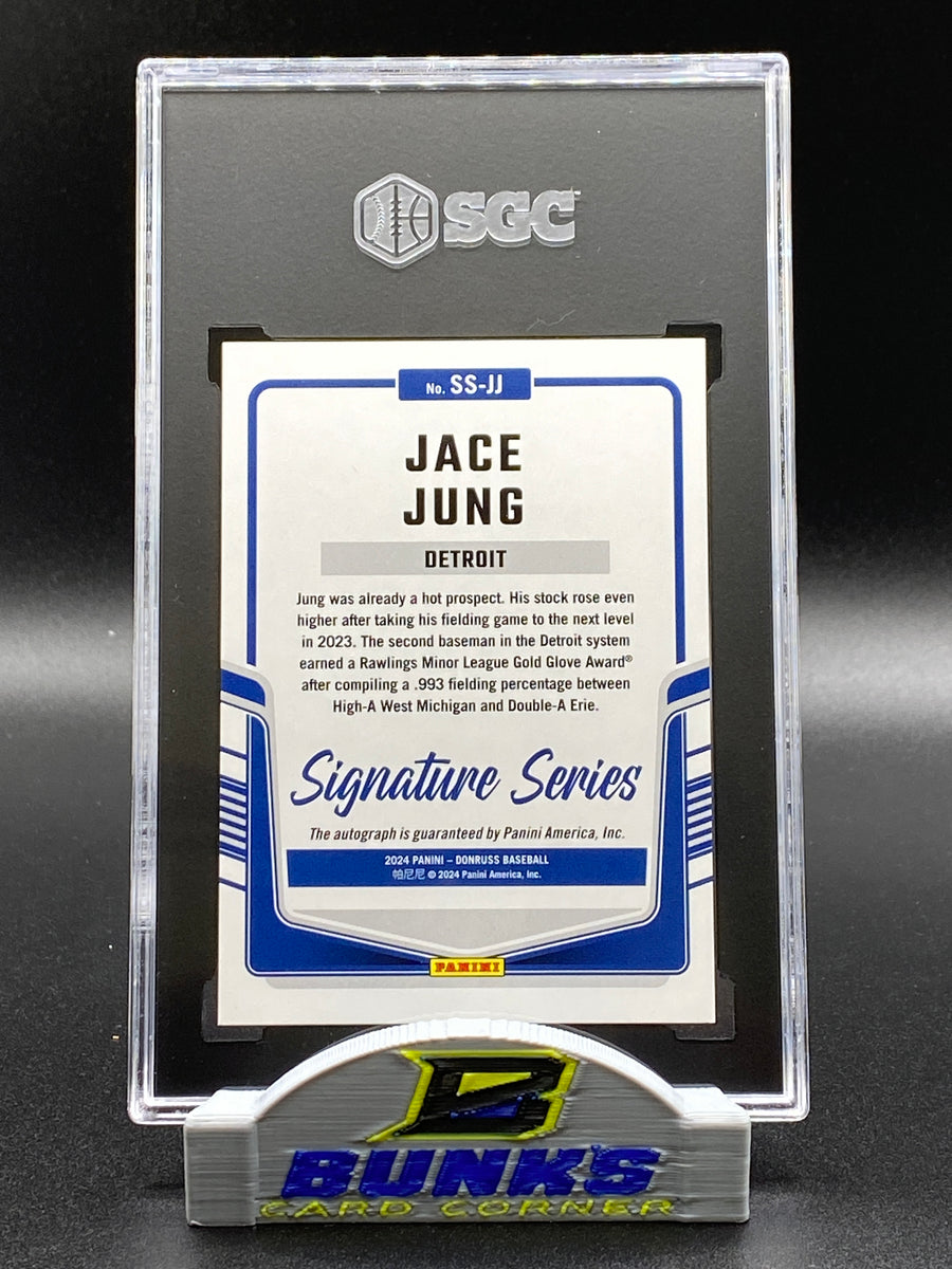 2024 Jace Jung AUTOGRAPHED Laser SGC 10|9.5