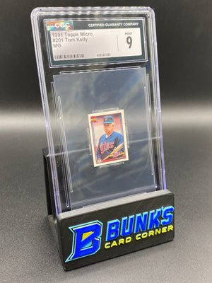 1991 Tom Kelly Micro Card CGC 9