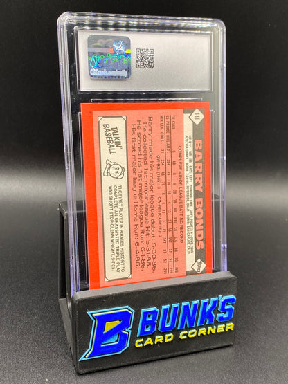 1986 Barry Bonds CGC 9.5