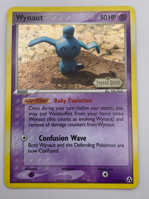 Wynaut Reverse Holo Legend Maker Stamped Yuka Morii NM