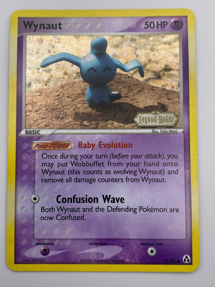 Wynaut Reverse Holo Legend Maker Stamped Yuka Morii NM