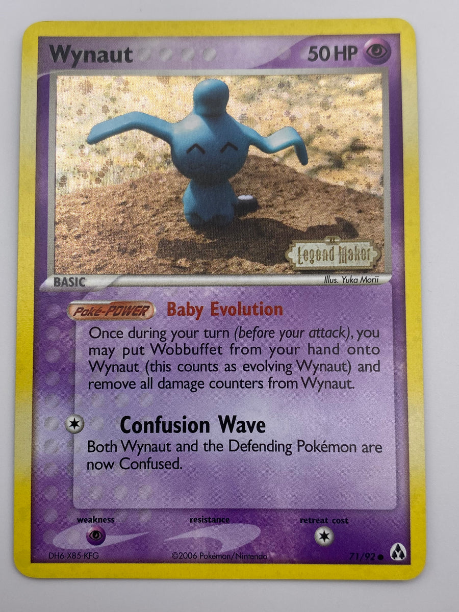 Wynaut Reverse Holo Legend Maker Stamped Yuka Morii NM
