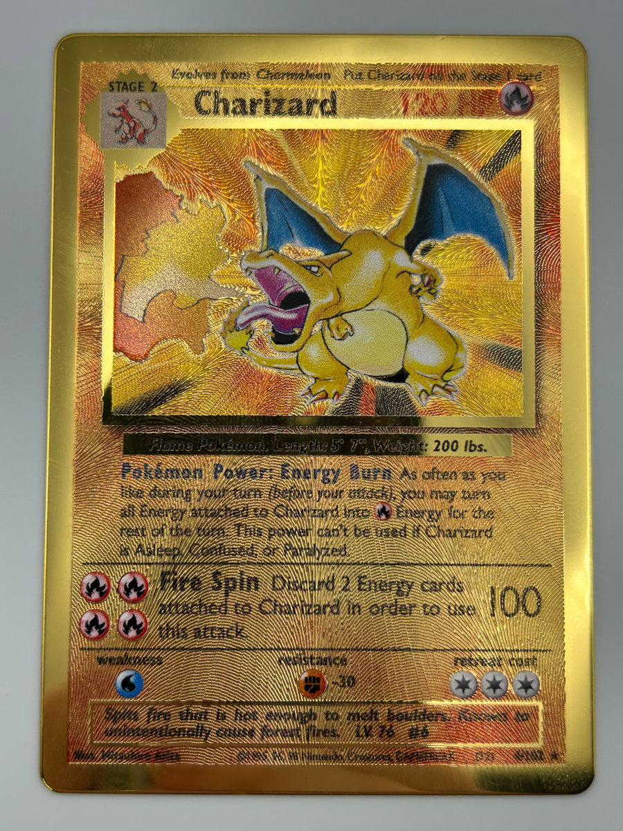 Charizard Metal Card Promo LP