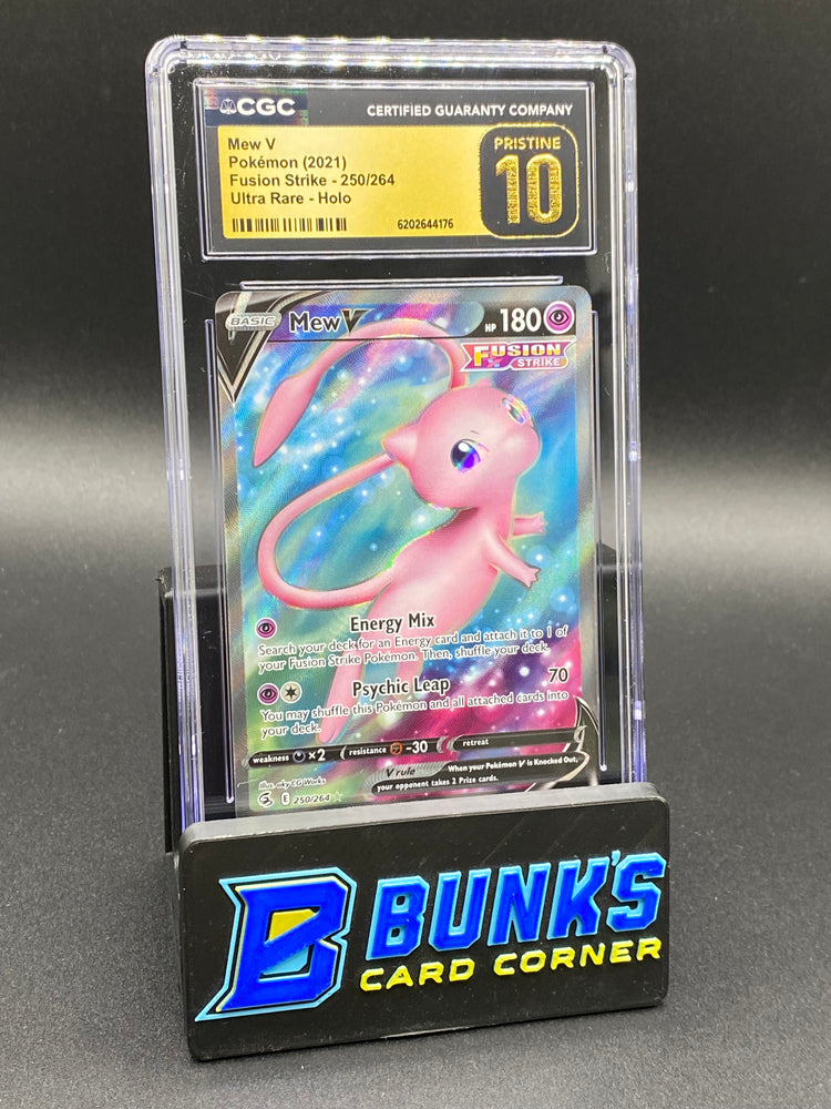 Mew V Ultra Rare Fusion Strike CGC Pristine 10