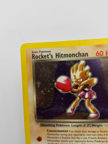 Rocket's Hitmonchan Holo Gym Heroes LP Swirl