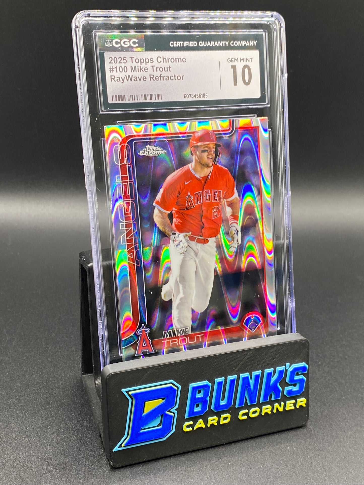 2025 Mike Trout Raywave Ref. CGC 10