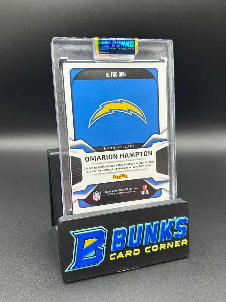 2025 Omarion Hampton Panini Certified RPA Rc Auto 73/99