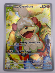 Hisuian Growlithe Illustration Rare Twilight Masquerade NM