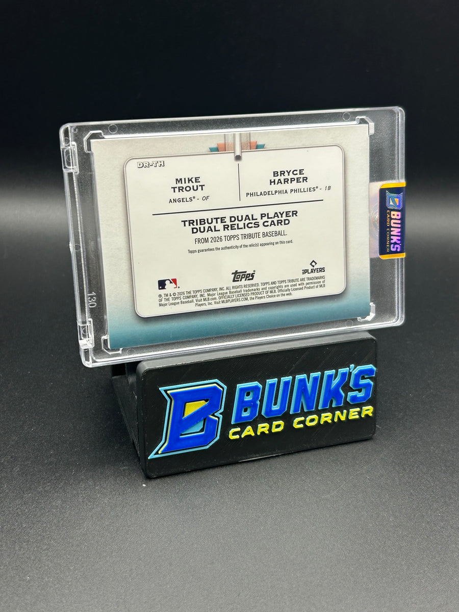 2026 Mike Trout & Bryce Harper Topps Dual Patch 86/150
