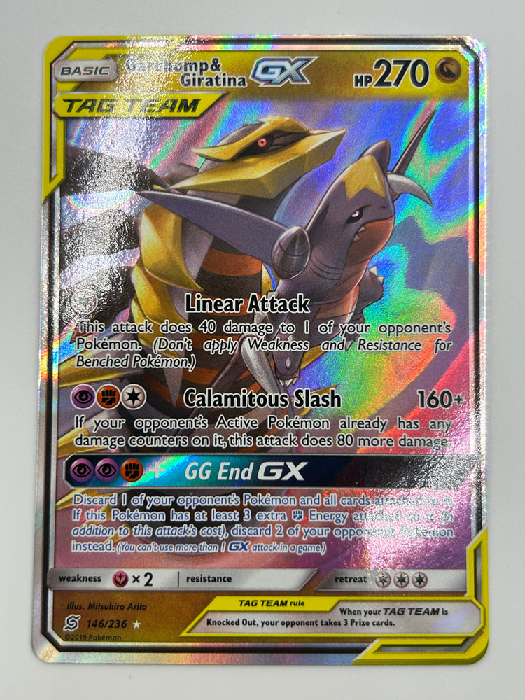Garchomp & Giratina Gx Tag Team Unified Minds NM