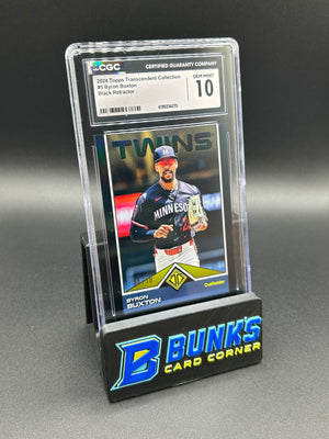 2024 Byron Buxton Topps Transcendent Collection Black Refractor 04/10 CGC 10