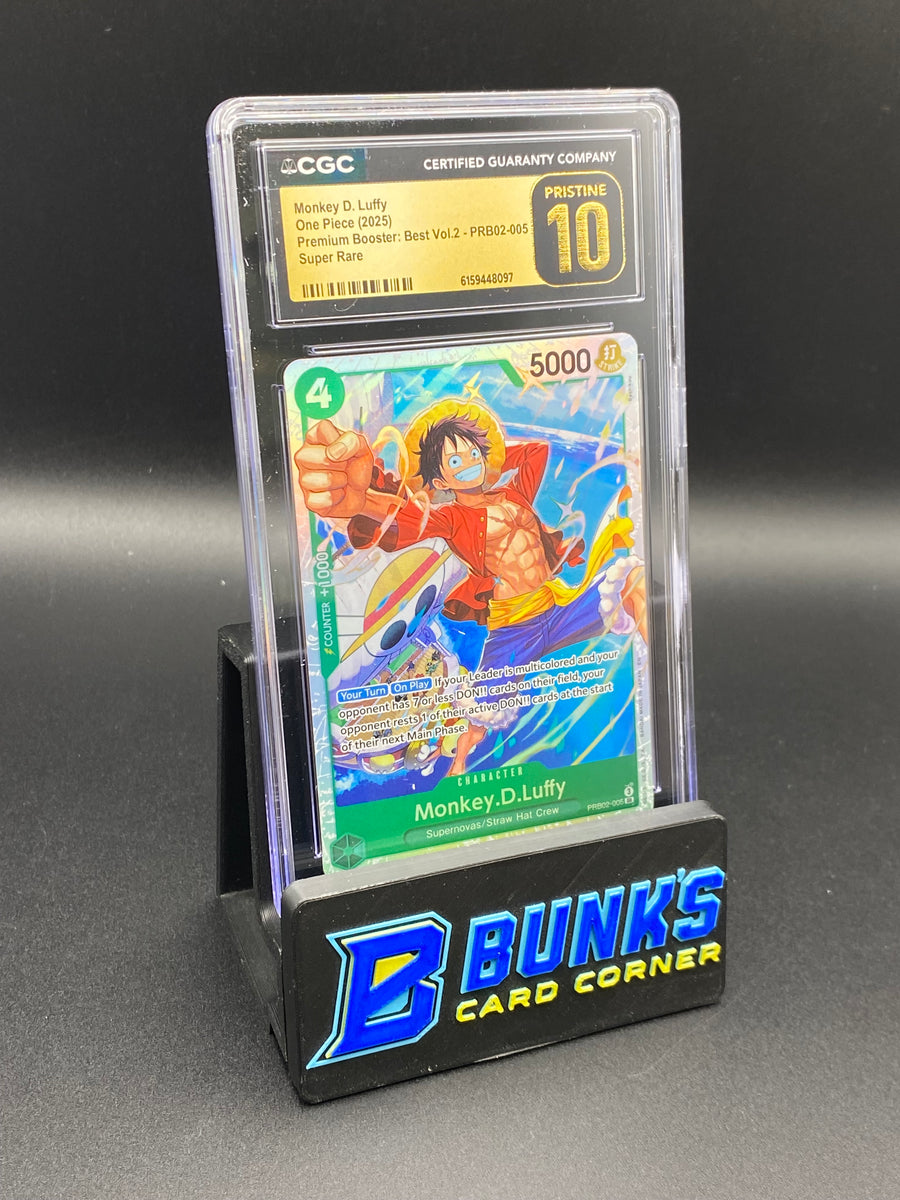 Monkey D. Luffy Super Rare PRB02-005 CGC PRISTINE 10