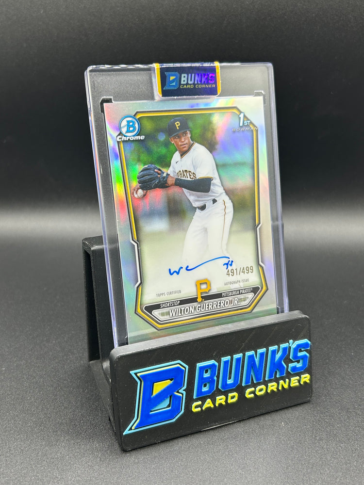 2026 Wilton Guerrero Jr. First Bowman Chrome Refractor Auto 491/499