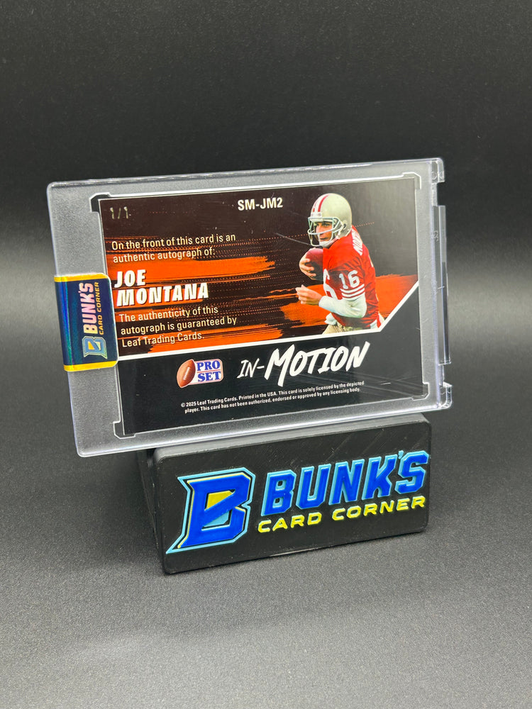 2025 Joe Montana Leaf Pro Set In Motion 1/1 Auto