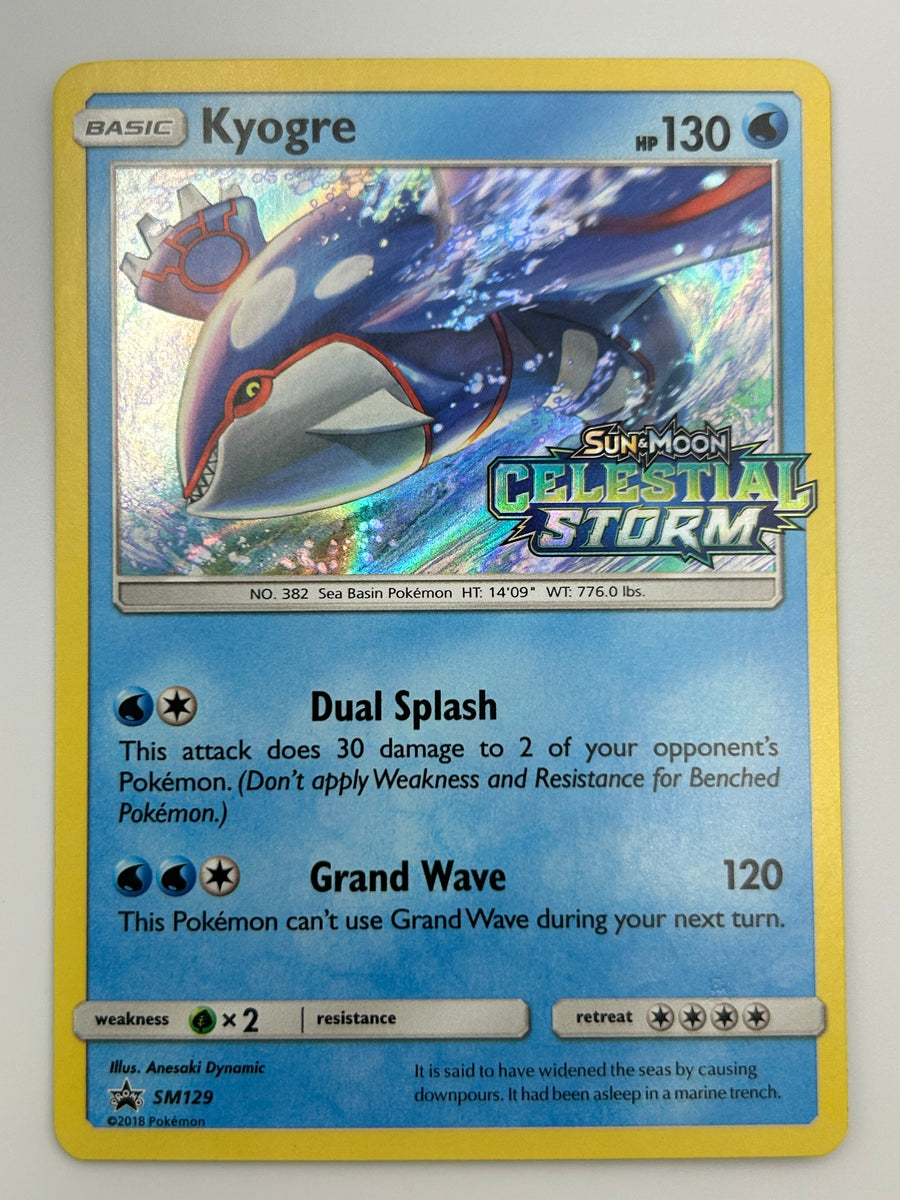 Kyogre Reverse Holo Celestial Storm NM