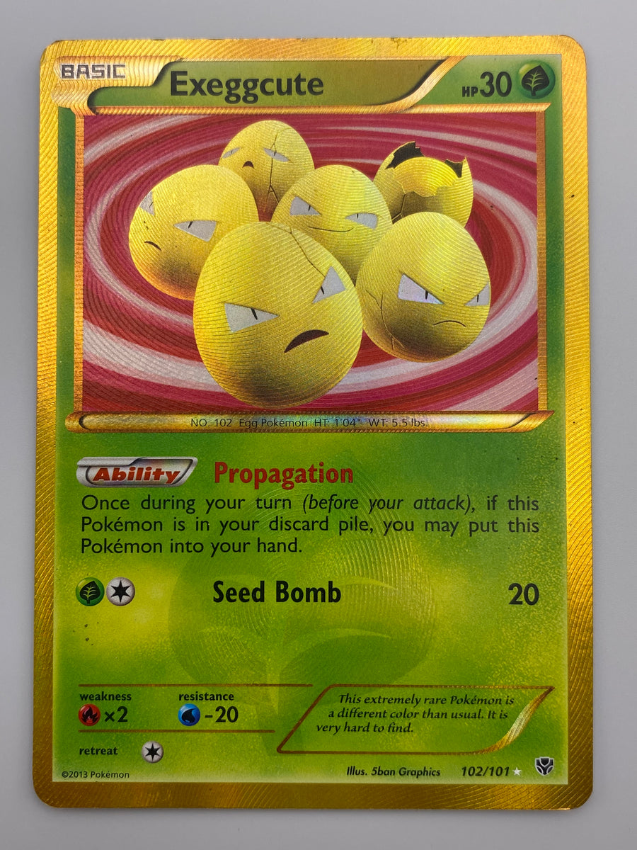 Exeggcute Reverse Holo Secret Rare Plasma Blast HP