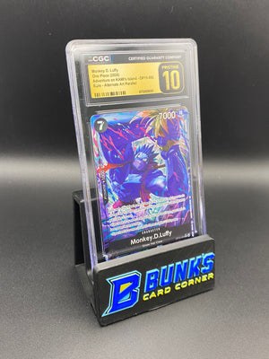 Monkey D. Luffy Rare Parallel OP15-092 CGC PRISTINE 10